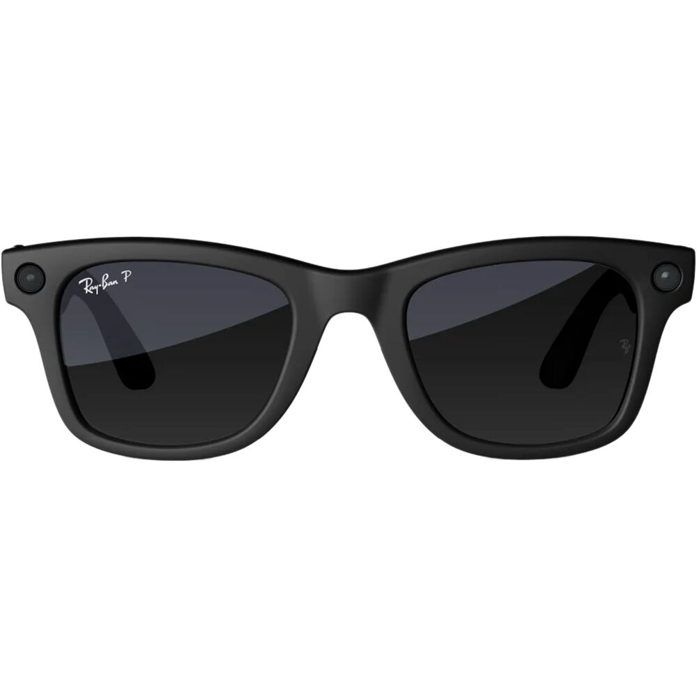 Meta Ray-Ban Wayfarer Glasses with Polarization (Matte Black, Standard)
