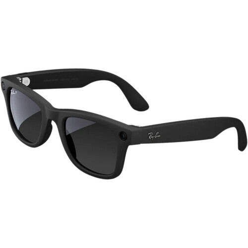 Meta Ray-Ban Wayfarer Glasses with Polarization (Matte Black, Standard)