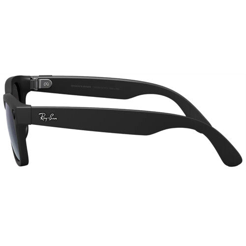 Meta Ray-Ban Wayfarer Glasses with Polarization (Matte Black, Standard)