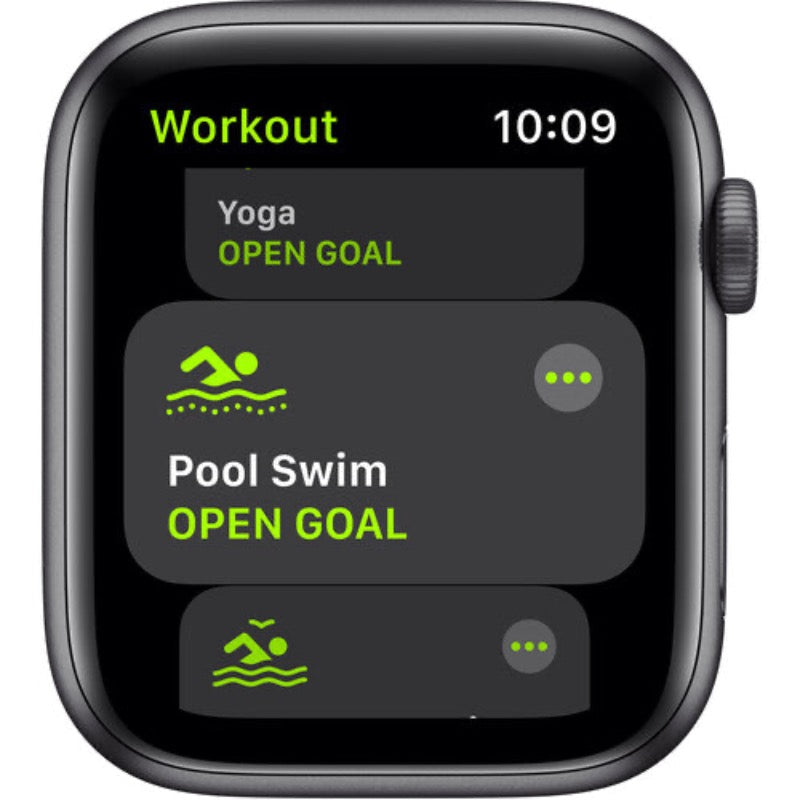 Apple Watch SE (GPS, 44mm, Space Gray Aluminum, Black Sport Band)