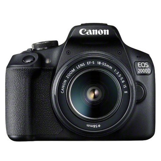 Canon EOS 2000D DSLR Camera with EF-S 18-55 mm f/3.5-5.6 IS II Lens