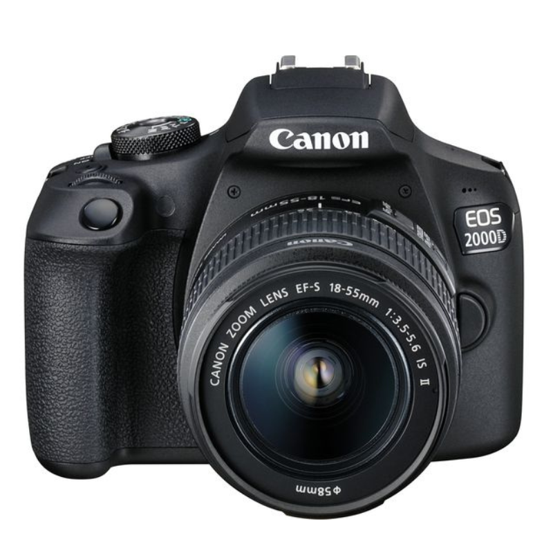 Canon EOS 2000D DSLR Camera with EF-S 18-55 mm f/3.5-5.6 IS II Lens