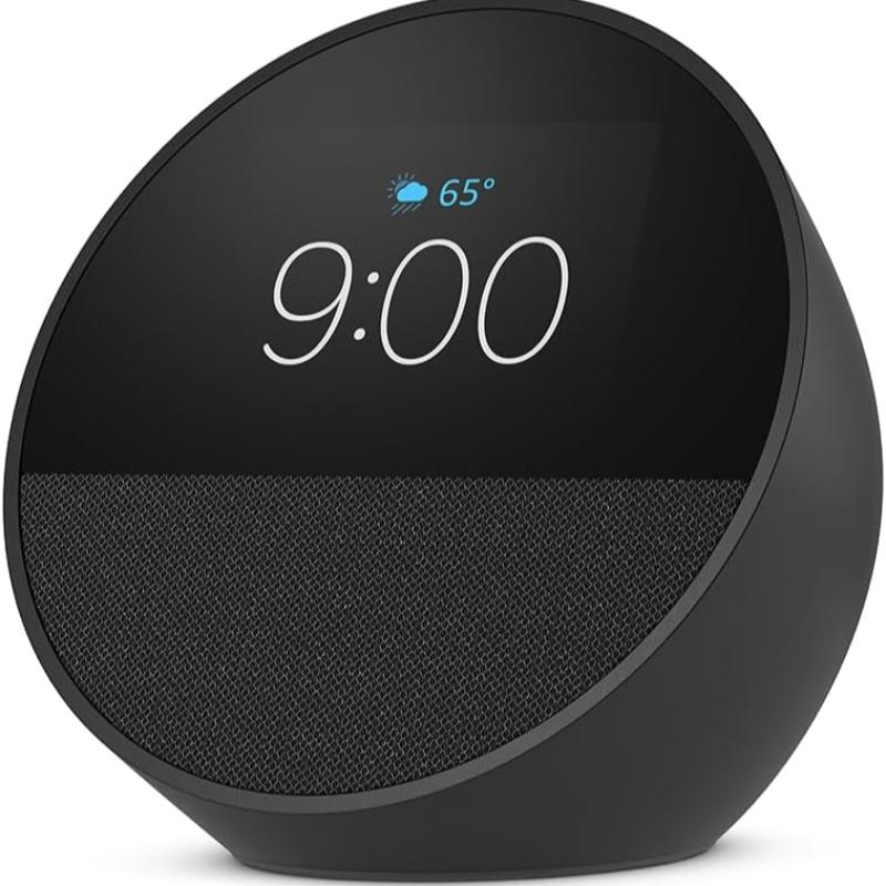 Amazon Echo Spot (2024) Smart alarm clock with vibrant sound + Alexa