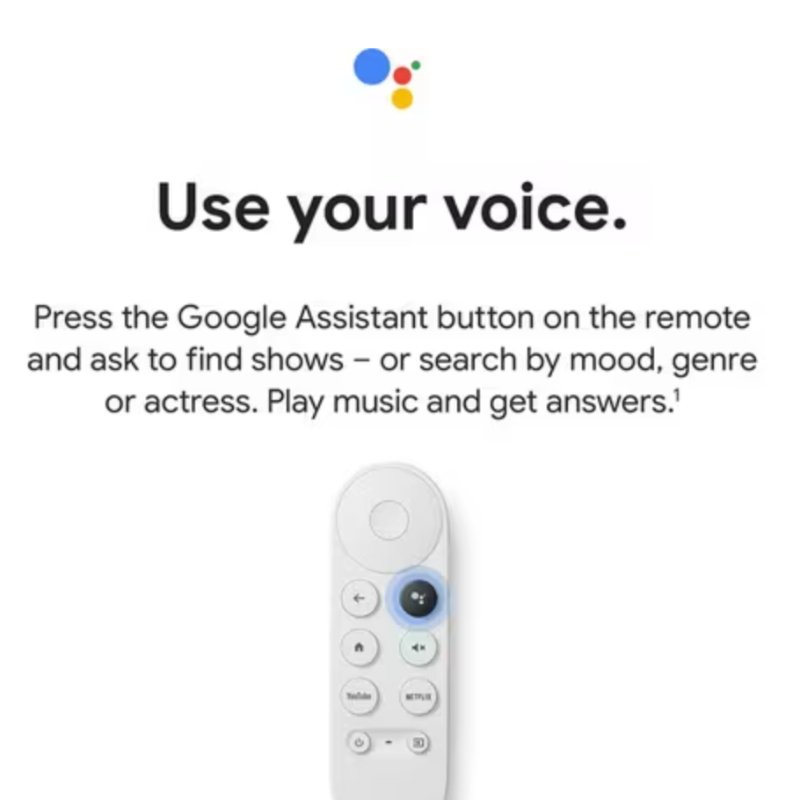 GOOGLE Chromecast HD with Google TV - Snow