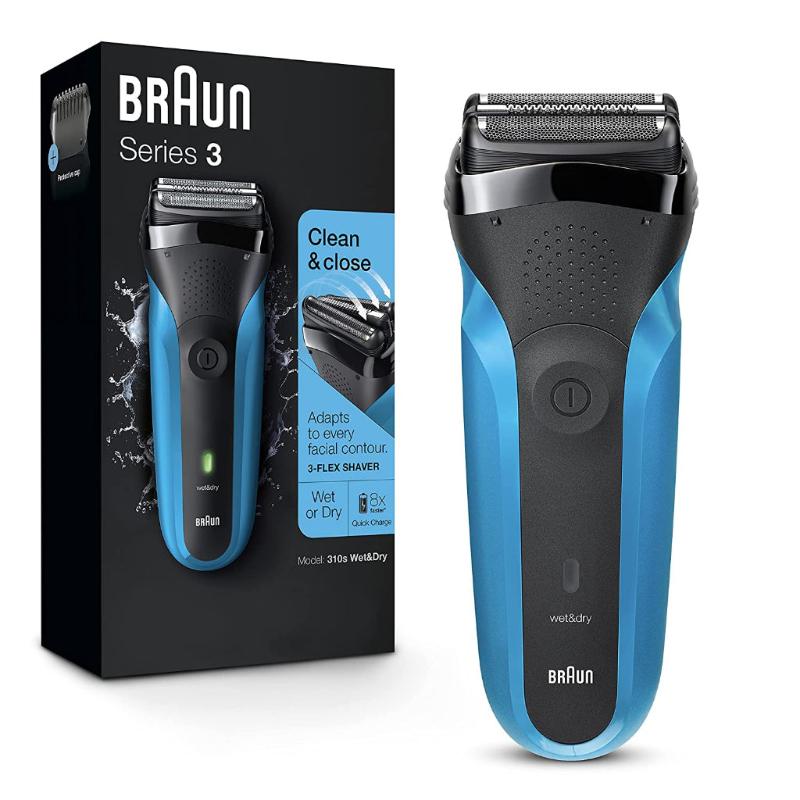 Braun 310s Black/Blue Electric Shaver