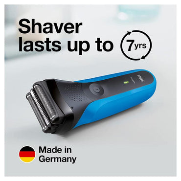 Braun 310s Black/Blue Electric Shaver