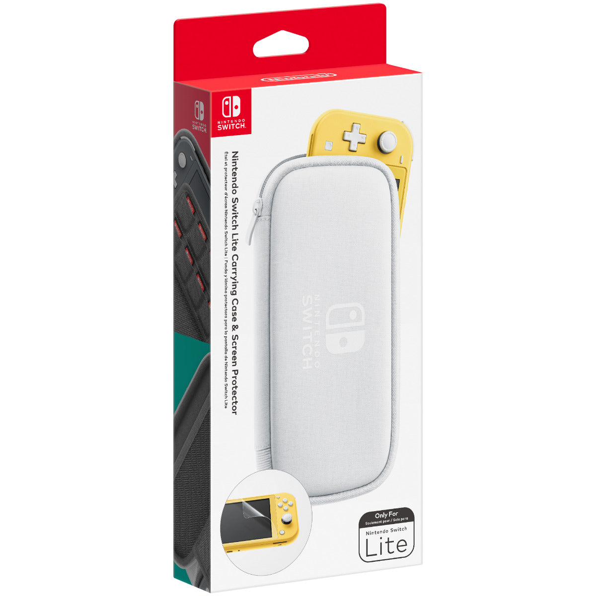 Nintendo Switch Lite Carrying Case And Screen Protector Set - Hashtechguy