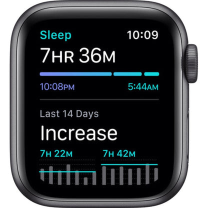 Apple Watch SE (GPS, 40mm, Space Gray Aluminum, Black Sport Band)