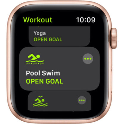 Apple Watch SE (GPS, 44mm, Gold Aluminum, Pink Sand Sport Band)