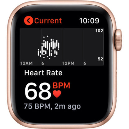 Apple Watch SE (GPS, 44mm, Gold Aluminum, Pink Sand Sport Band)